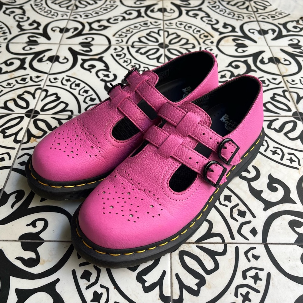 Pink Dr Martens Mary Jane Boots size EU 39